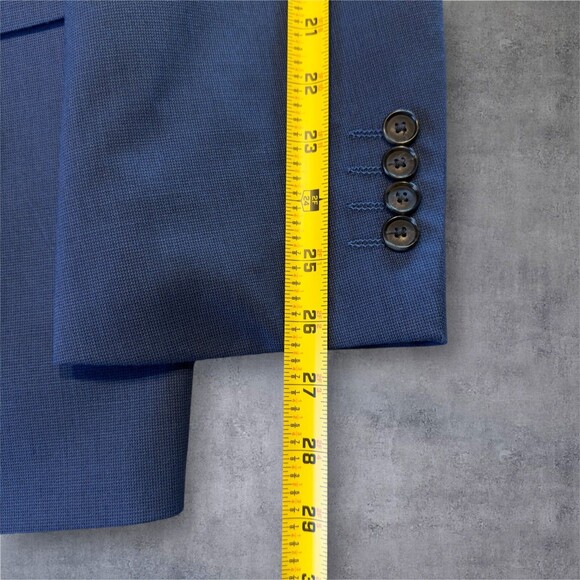 STAFFORD Classic Mens Blazer Sport Coat Two Button Jacket 50R WOOL Blend Suits - Picture 10 of 12